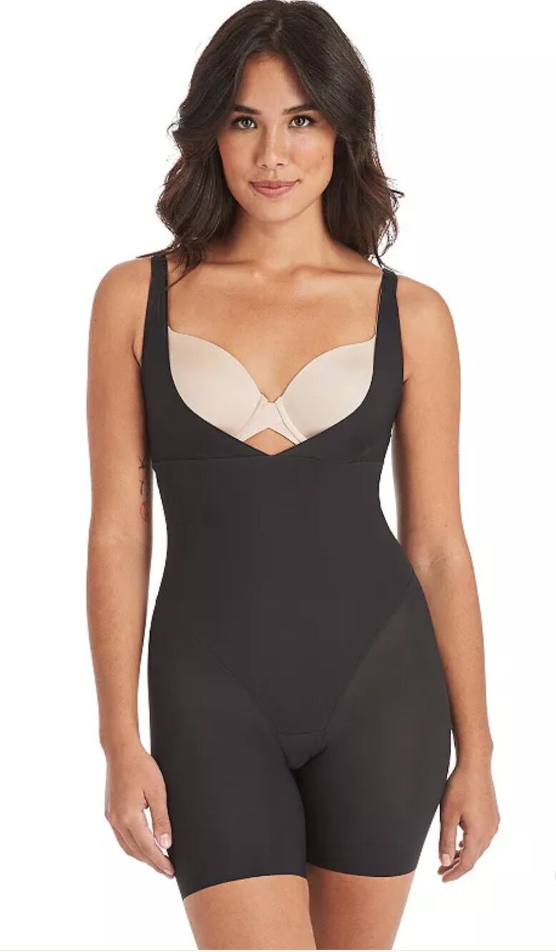 Maidenform Firm Control Shapewear Open Bust Body Shaper Anti-Static 2556 sz M